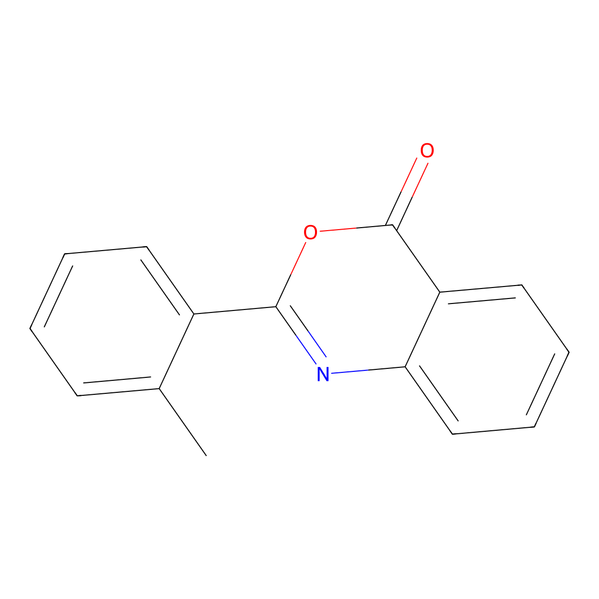 2-(2-Tolyl)-4H-3,1-benzoxazin-4-one molecular structure, CAS 18595-87-4