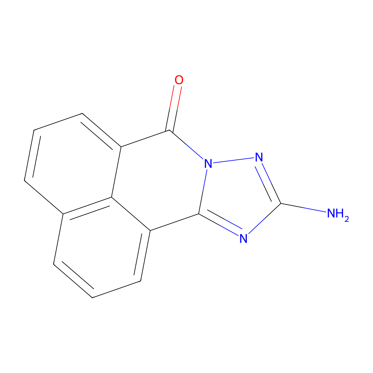 9-Amino-7a,8,10-triaza-cyclopenta[a]phenalen-7-one molecular structure, CAS 18596-11-7