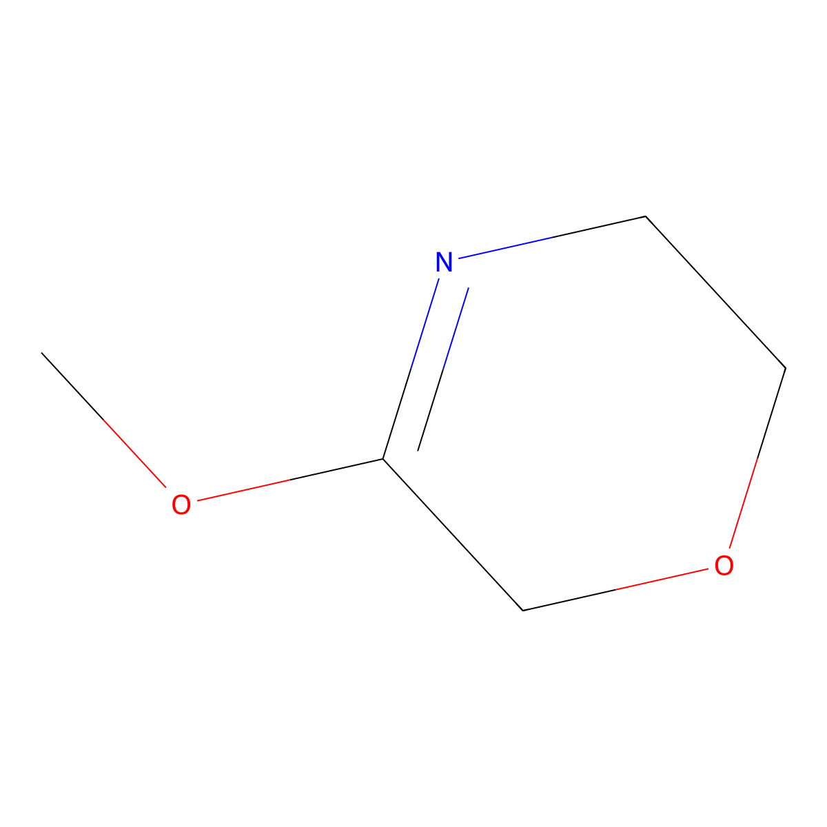 5-methoxy-3,6-dihydro-2H-oxazine molecular structure, CAS 18596-80-0
