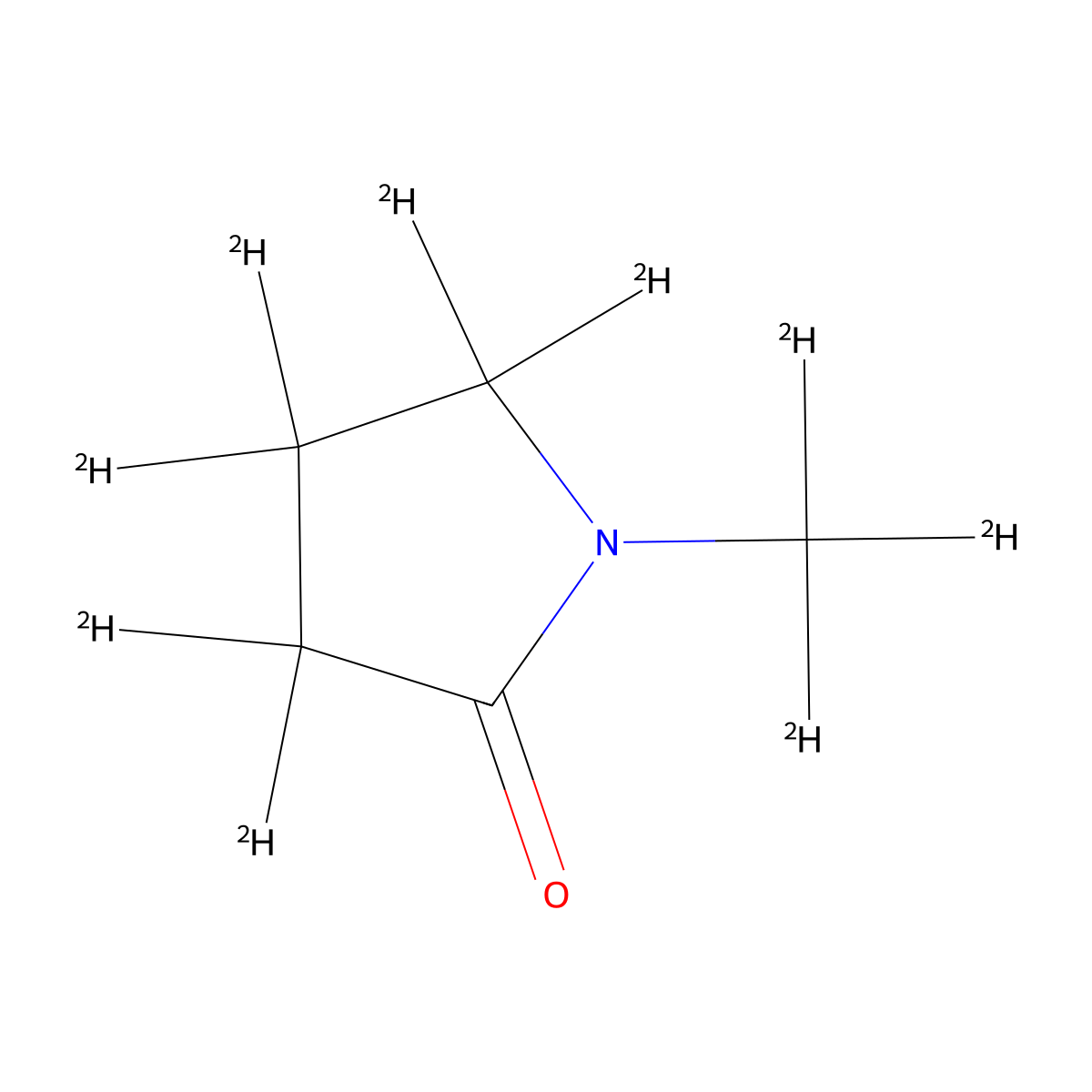 1-(~2~H_3_)Methyl(~2~H_6_)pyrrolidin-2-one molecular structure, CAS 185964-60-7