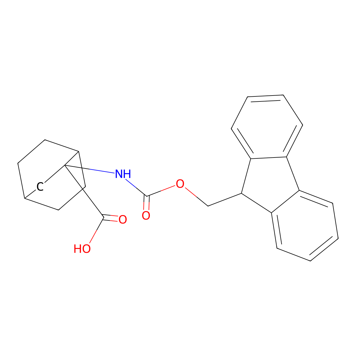 2-({[(9H-fluoren-9-yl)methoxy]carbonyl}amino)bicyclo[2.2.2]octane-2-carboxylic acid molecular structure, CAS 1859661-44-1