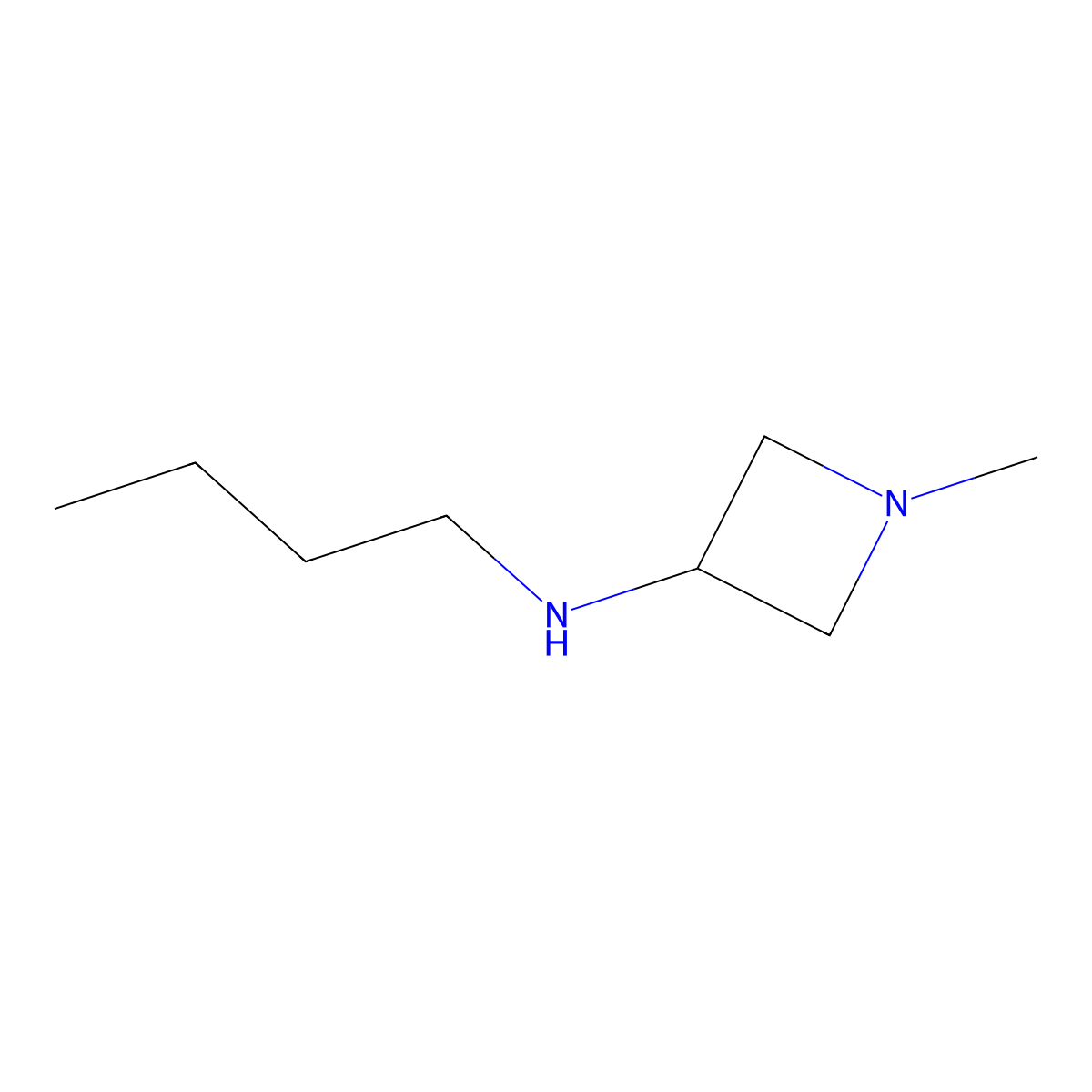 N-Butyl-1-methylazetidin-3-amine molecular structure, CAS 1859679-90-5