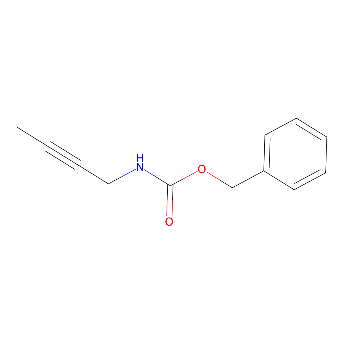 benzyl N-(but-2-yn-1-yl)carbamate molecular structure, CAS 1859713-72-6