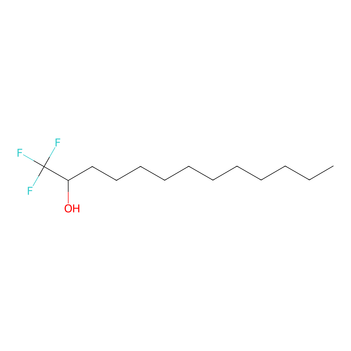 1,1,1-Trifluorotridecan-2-ol molecular structure, CAS 185989-59-7