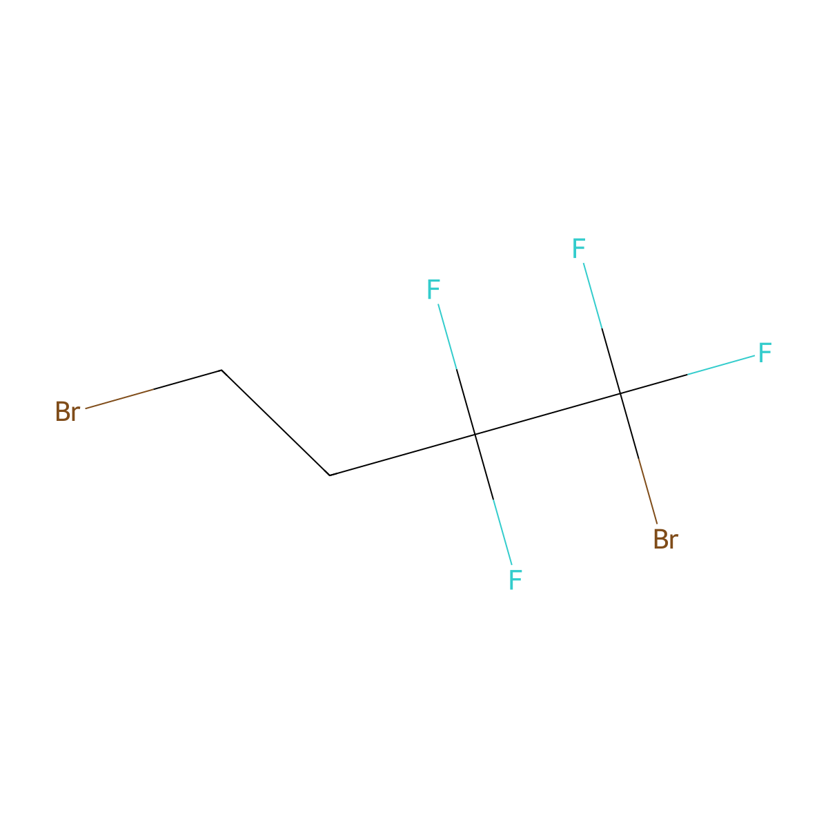 1,4-Dibromo-1,1,2,2-tetrafluorobutane molecular structure, CAS 18599-20-7
