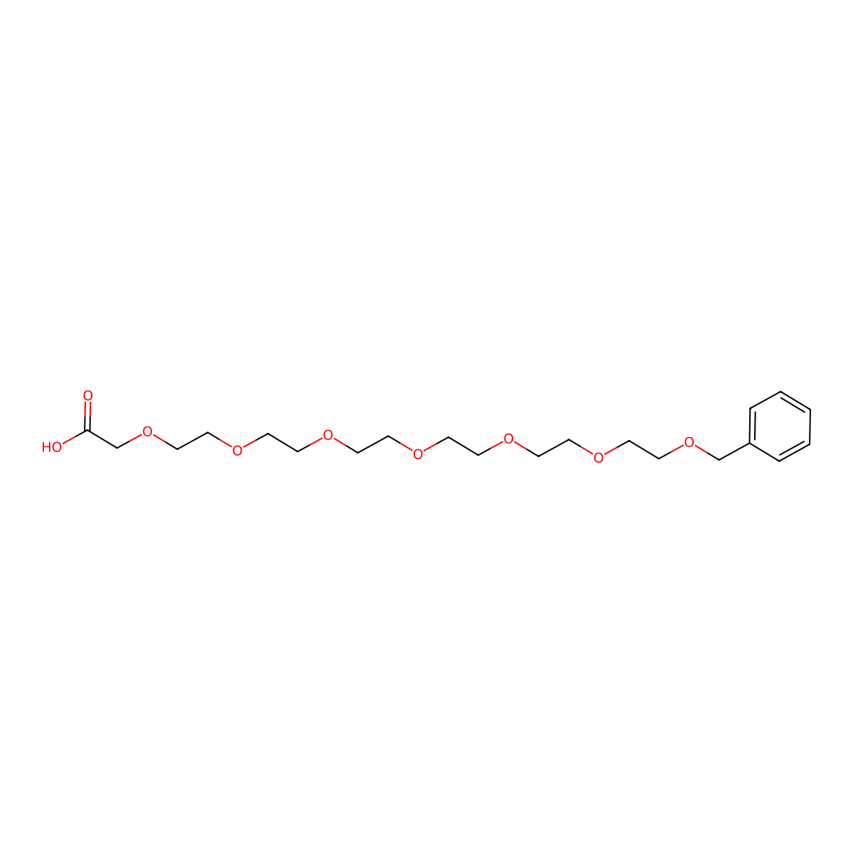 BnO-PEG6-CH2COOH molecular structure, CAS 185990-10-7