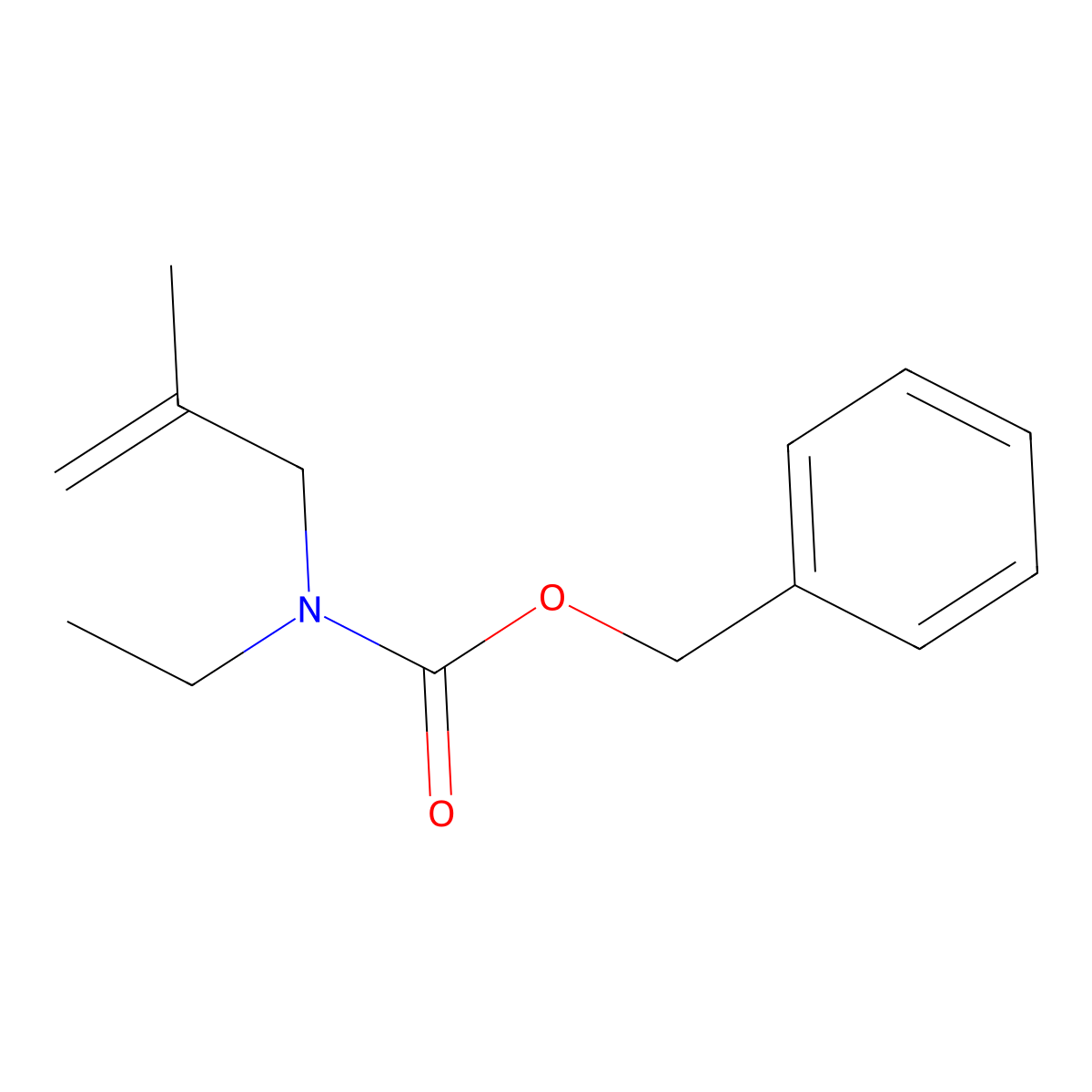 benzyl N-ethyl-N-(2-methylprop-2-en-1-yl)carbamate molecular structure, CAS 1859901-48-6