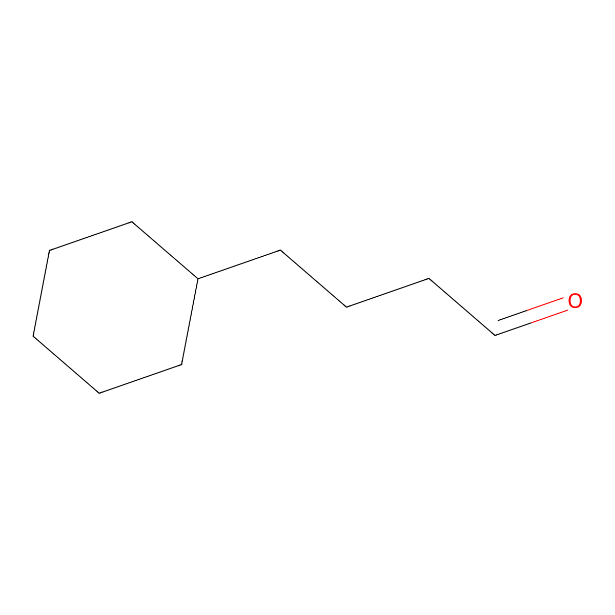 4-Cyclohexylbutanal molecular structure, CAS 1860-41-9