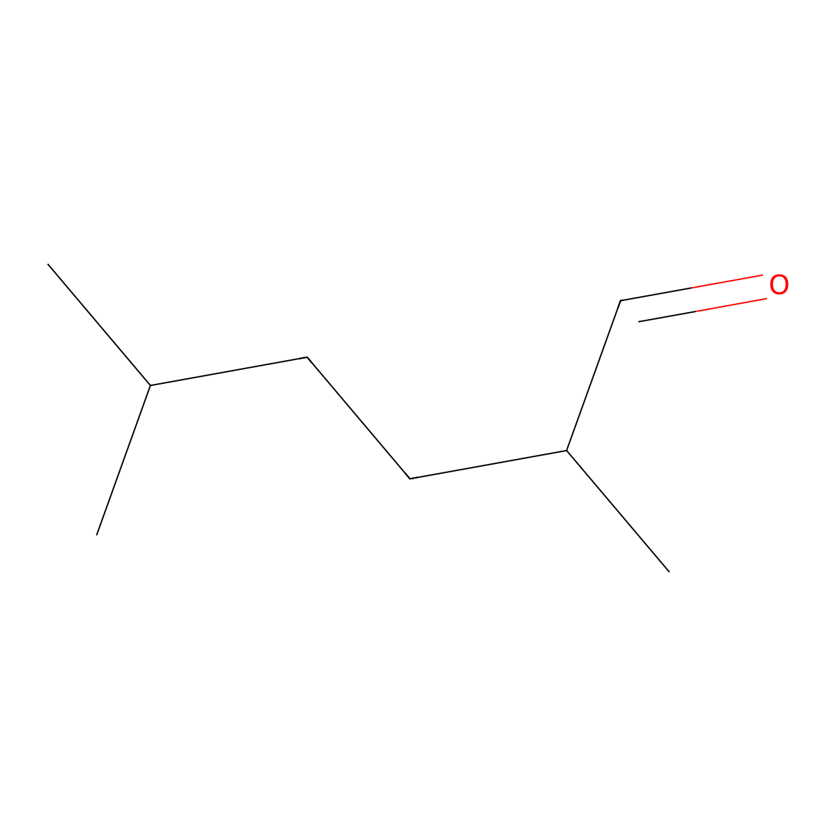 2,5-Dimethylhexanal molecular structure, CAS 1860-43-1