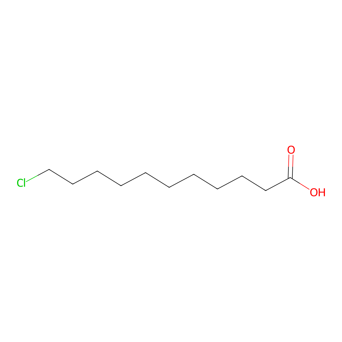 Undecanoic acid, 11-chloro- molecular structure, CAS 1860-44-2