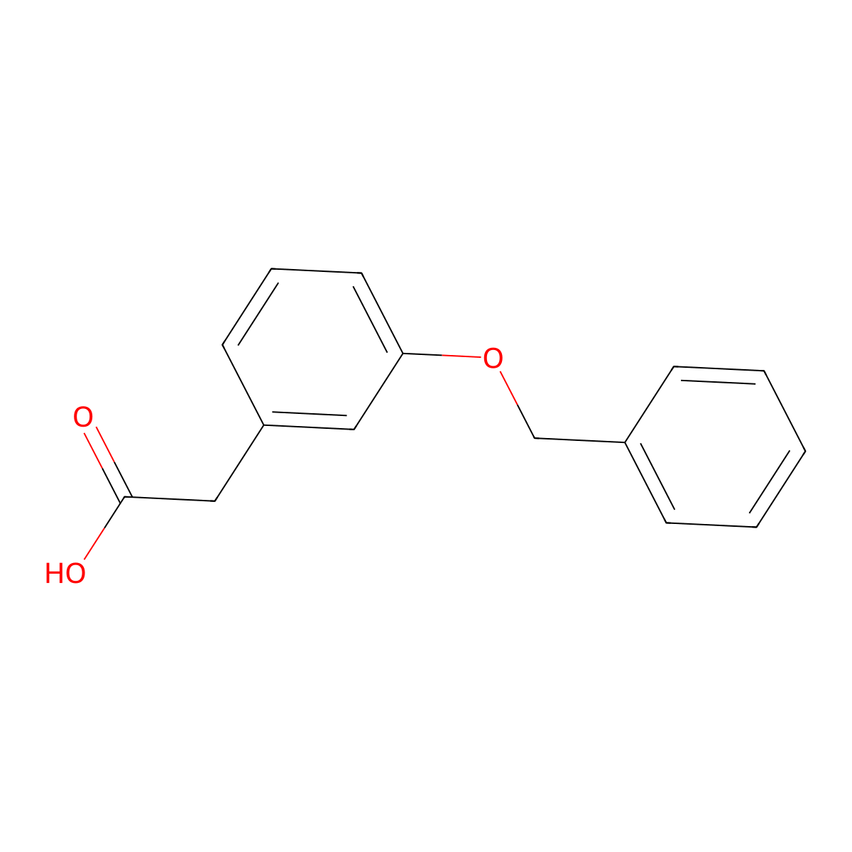(3-Benzyloxyphenyl)acetic acid molecular structure, CAS 1860-58-8