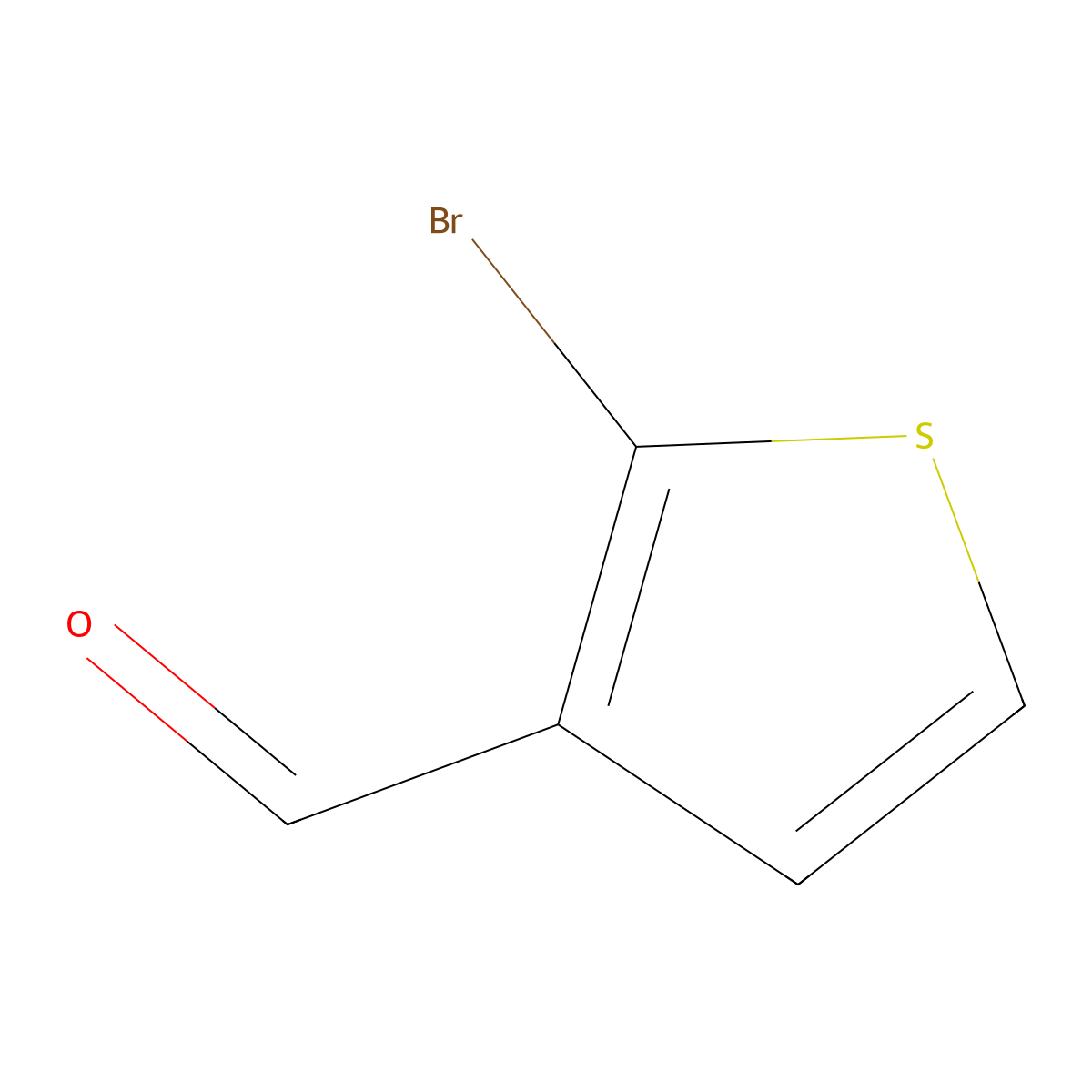2-Bromothiophene-3-carbaldehyde molecular structure, CAS 1860-99-7