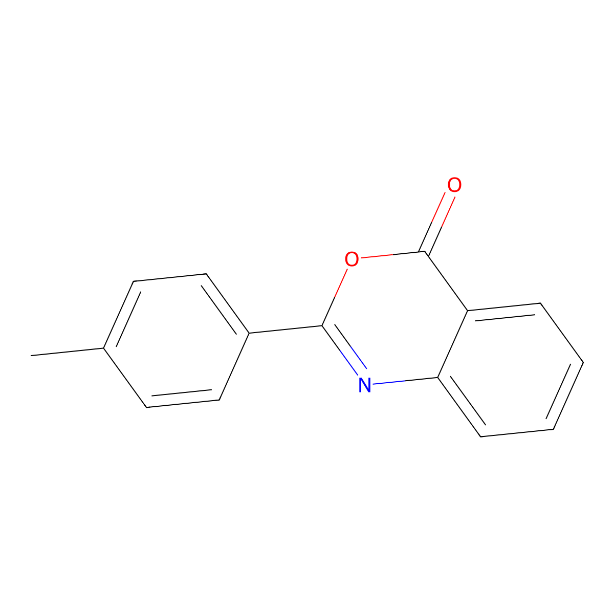 2-p-Tolyl-benzo[d][1,3]oxazin-4-one molecular structure, CAS 18600-54-9