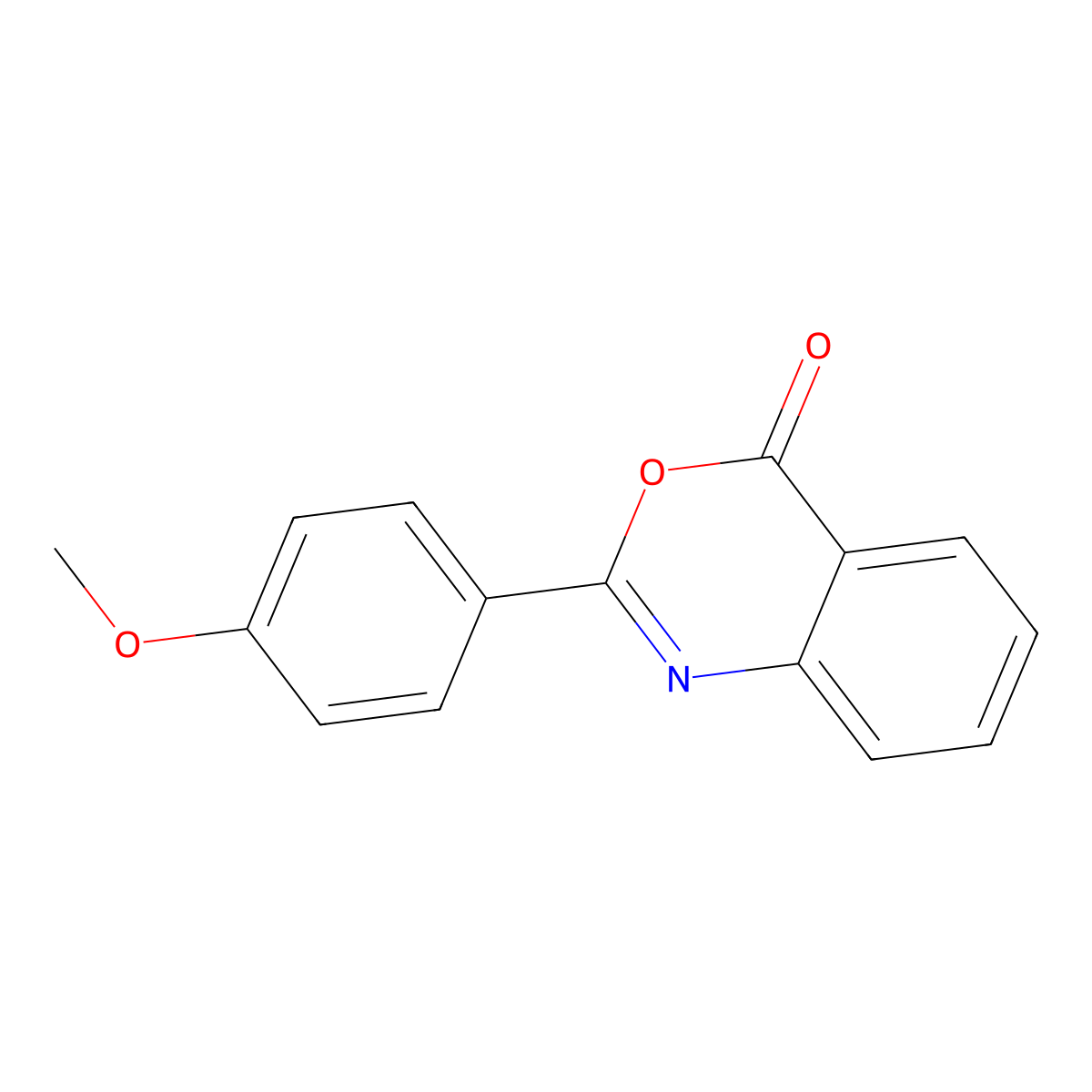 2-(4-methoxyphenyl)-4H-3,1-benzoxazin-4-one molecular structure, CAS 18600-55-0