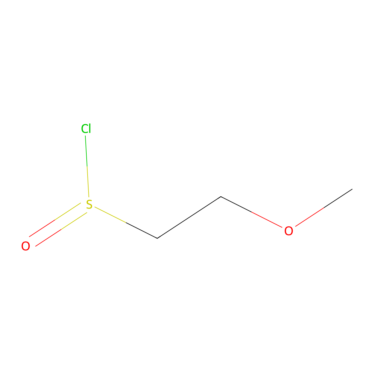 2-Methoxyethane-1-sulfinyl chloride molecular structure, CAS 1860088-32-9
