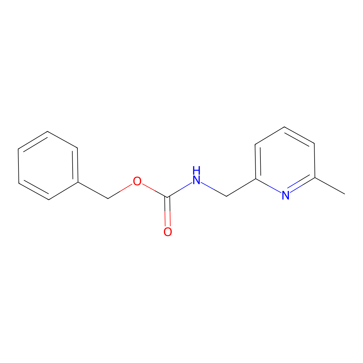 benzyl N-[(6-methylpyridin-2-yl)methyl]carbamate molecular structure, CAS 1860231-56-6