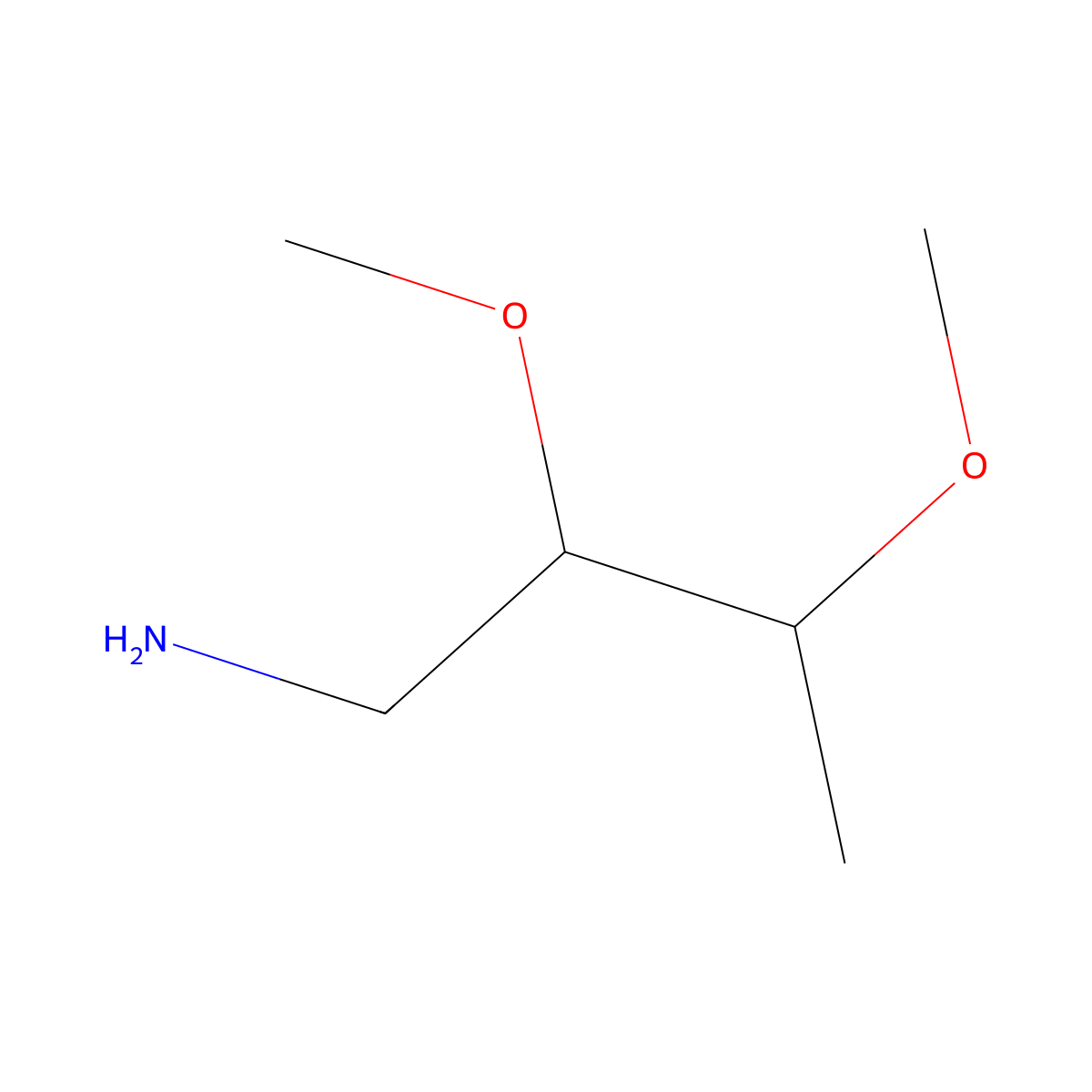 2,3-Dimethoxybutan-1-amine molecular structure, CAS 1860261-41-1