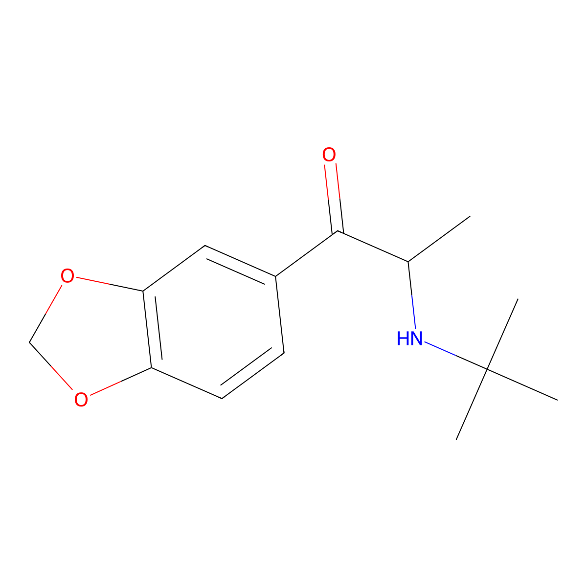 N-Tert-butyl-methylone molecular structure, CAS 186028-84-2
