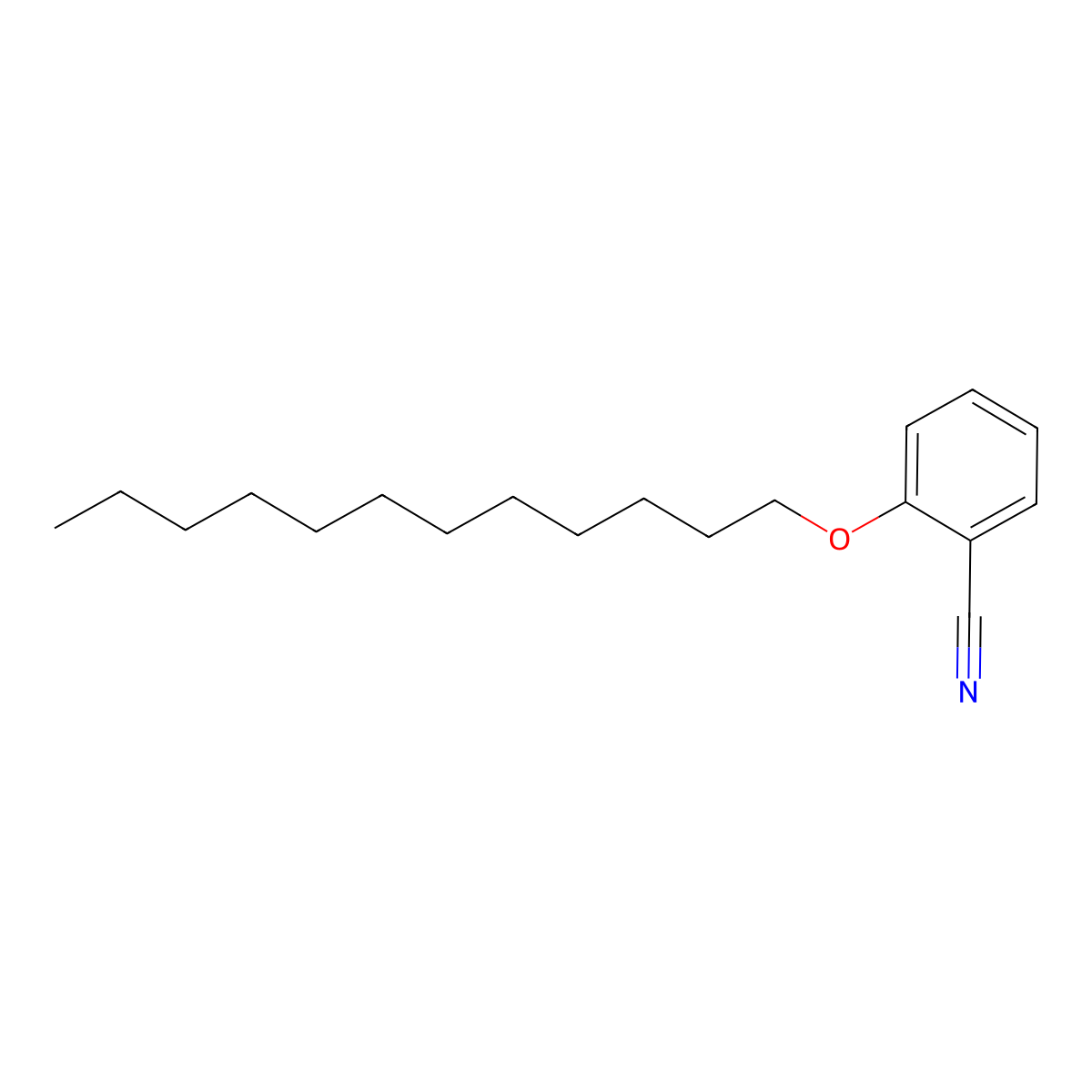 2-(Dodecyloxy)benzonitrile molecular structure, CAS 186029-18-5