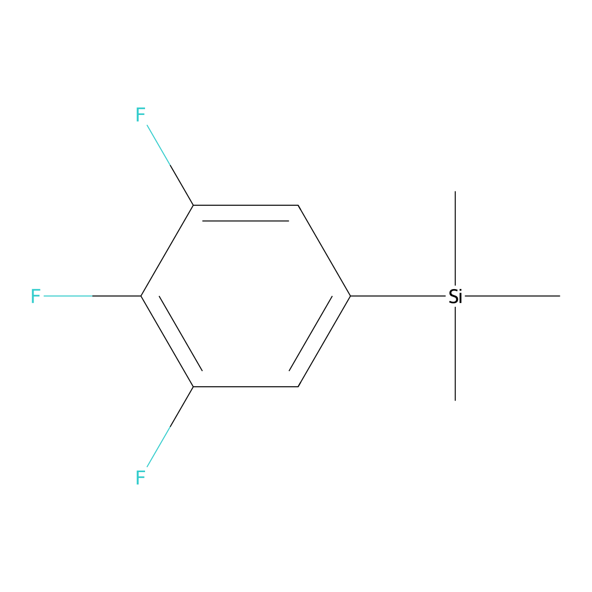 Trimethyl(3,4,5-trifluorophenyl)silane molecular structure, CAS 1860380-19-3
