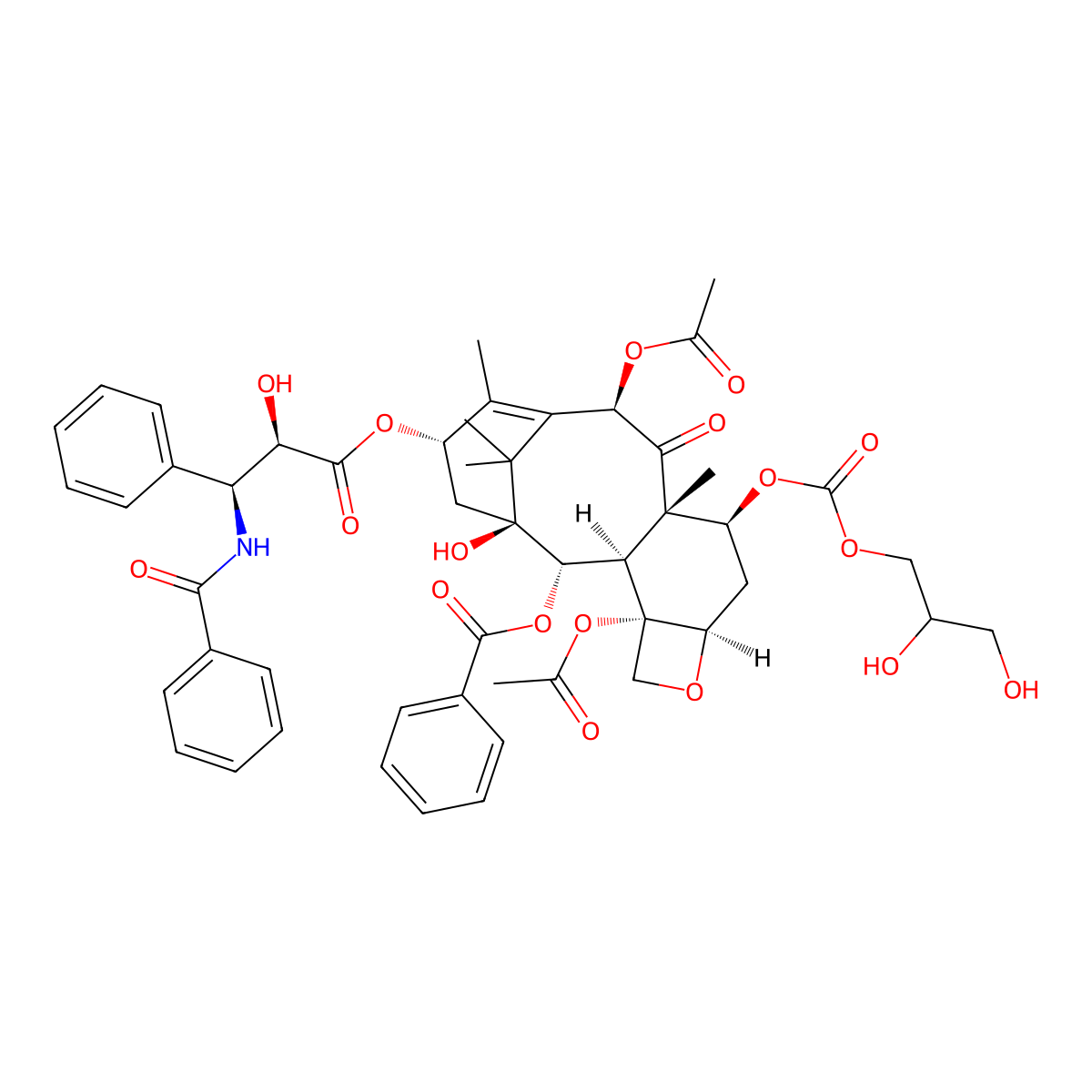 Protaxel molecular structure, CAS 186040-50-6