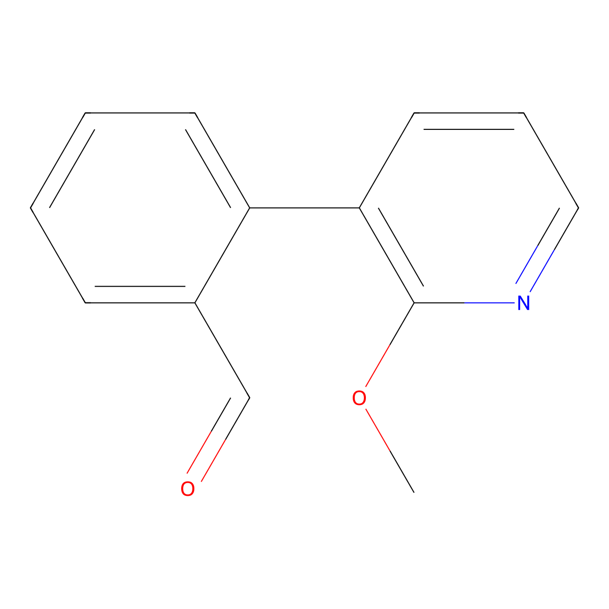 2-(2-Methoxypyridin-3-yl)benzaldehyde molecular structure, CAS 1860522-33-3