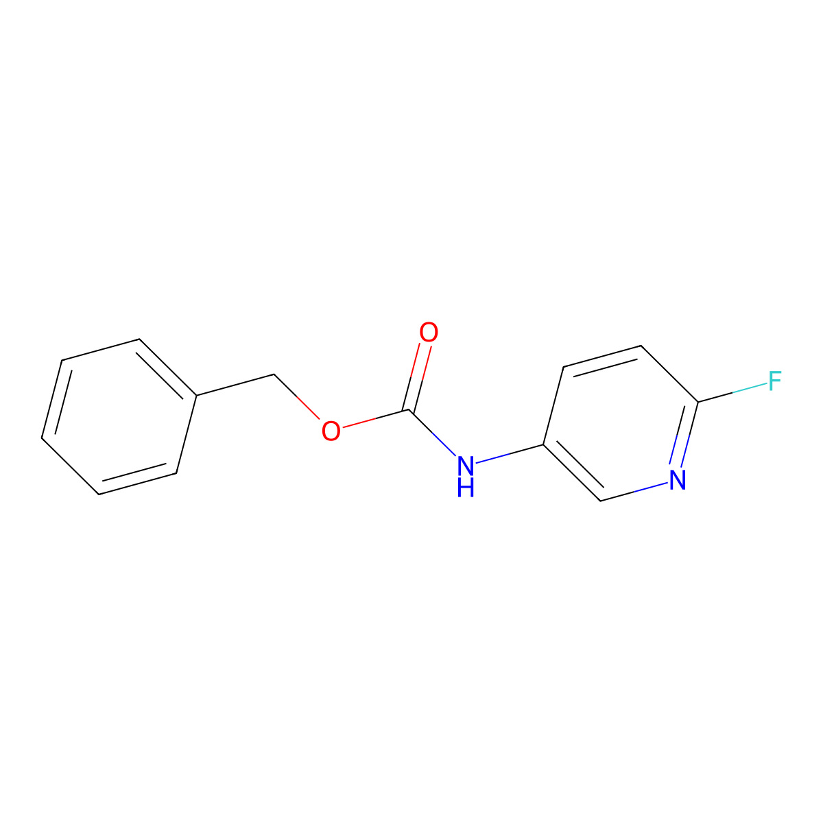 benzyl N-(6-fluoropyridin-3-yl)carbamate molecular structure, CAS 1860612-78-7