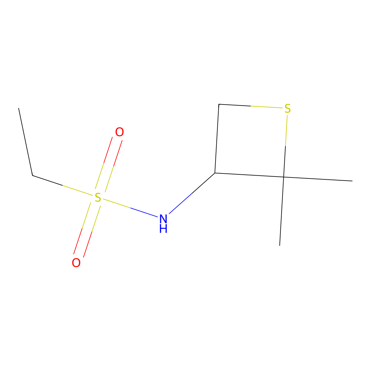 N-(2,2-Dimethylthietan-3-yl)ethanesulfonamide molecular structure, CAS 1860616-42-7