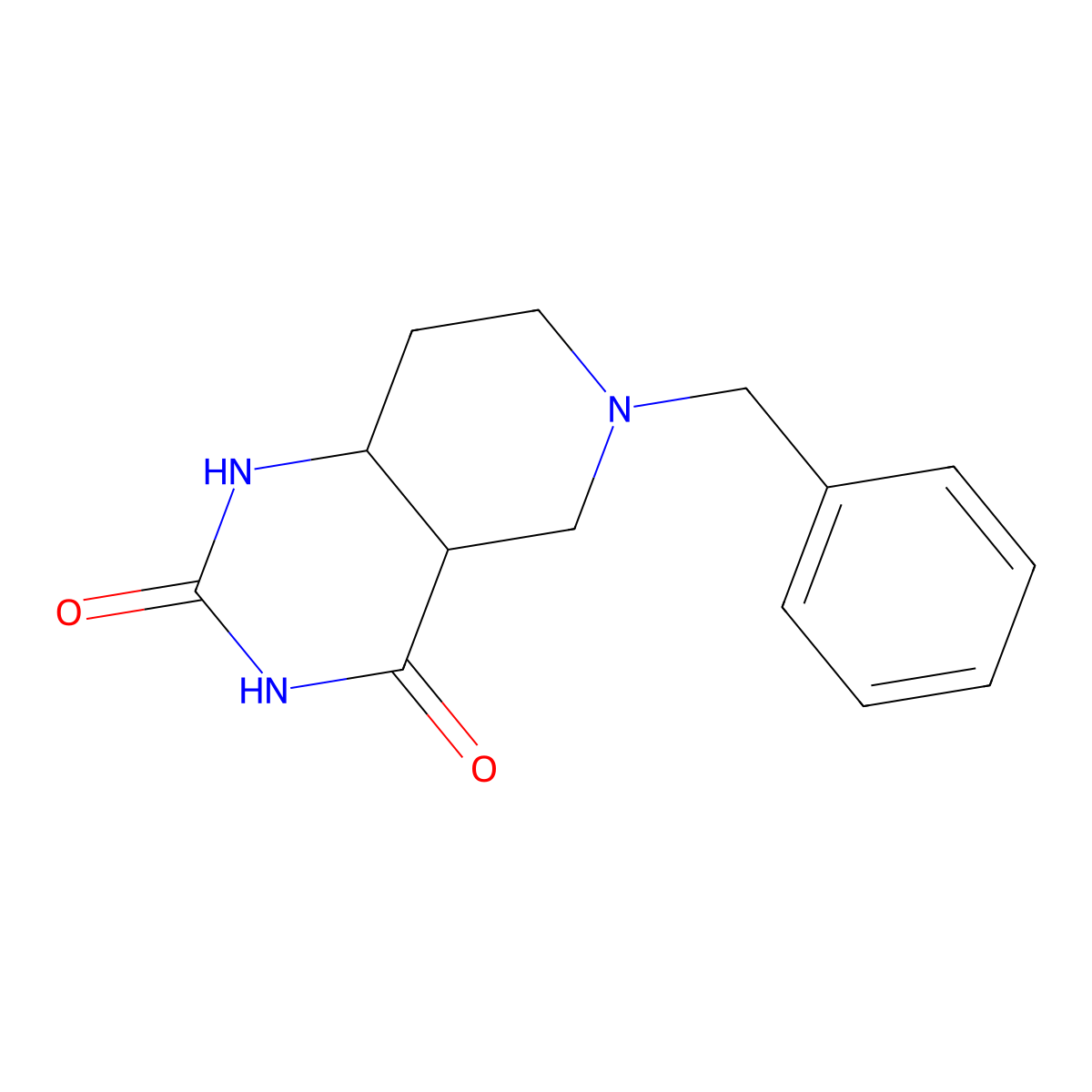6-benzylhexahydropyrido[4,3-d]pyrimidine-2,4(1H,3H)-dione molecular structure, CAS 1860793-92-5