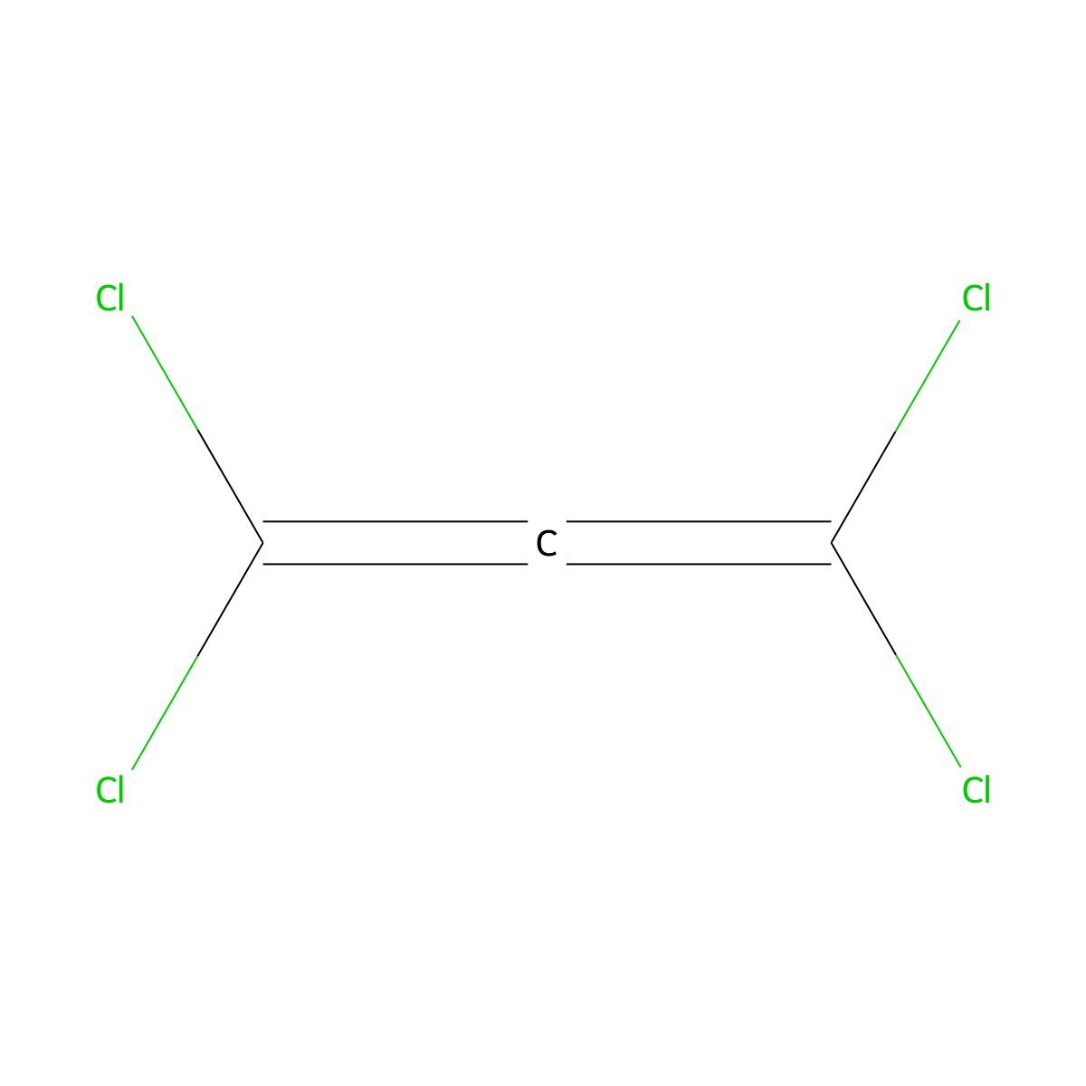 Perchloroallene molecular structure, CAS 18608-30-5