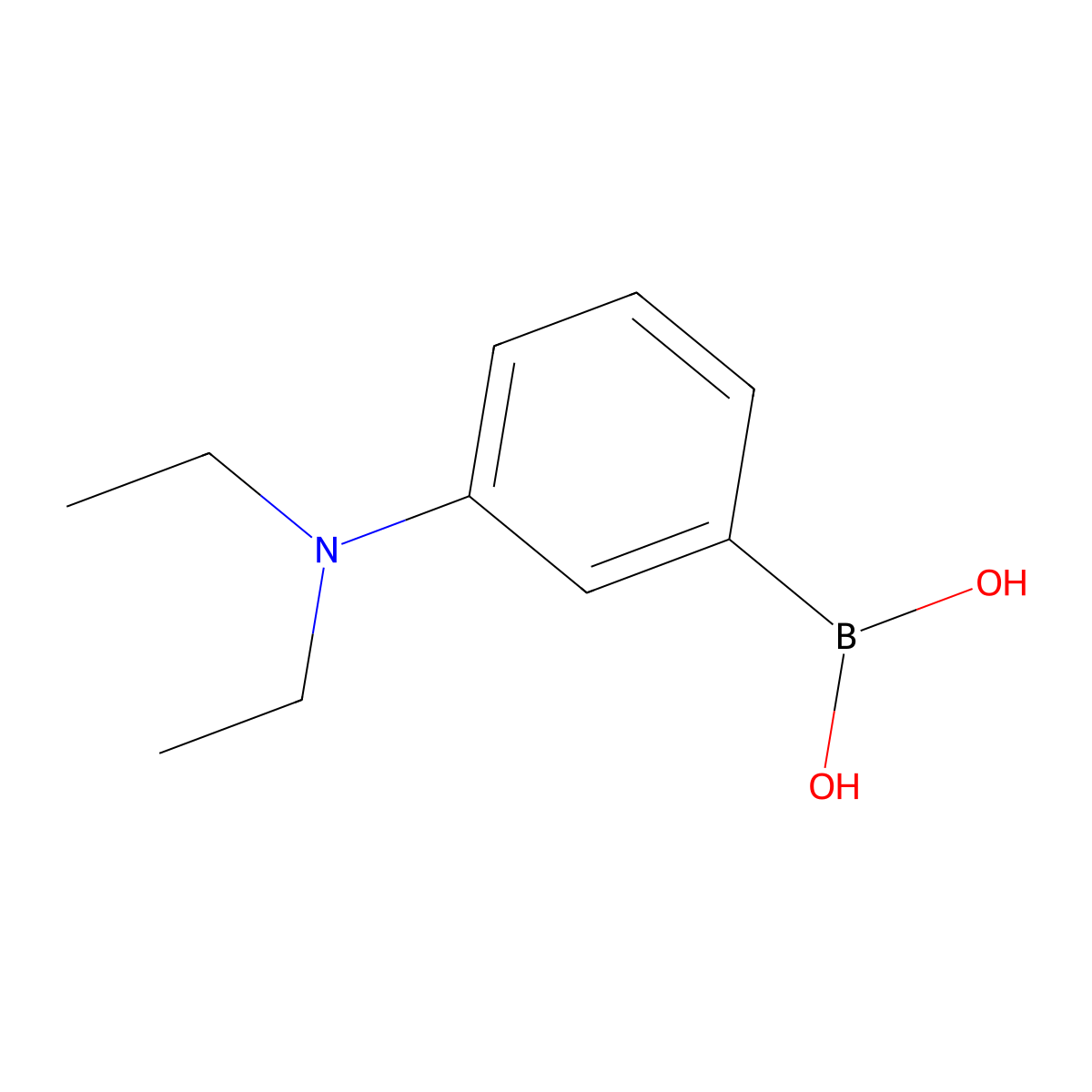 [3-(Diethylamino)phenyl]boronic acid molecular structure, CAS 186086-34-0