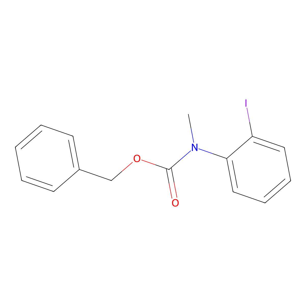 Benzyl 2-iodophenyl(methyl)carbamate molecular structure, CAS 1860876-40-9