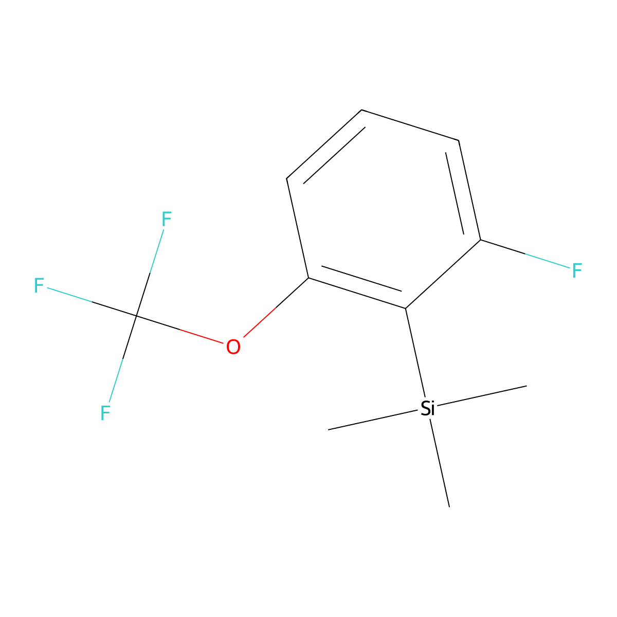 (2-Fluoro-6-(trifluoromethoxy)phenyl)trimethylsilane molecular structure, CAS 1860877-14-0