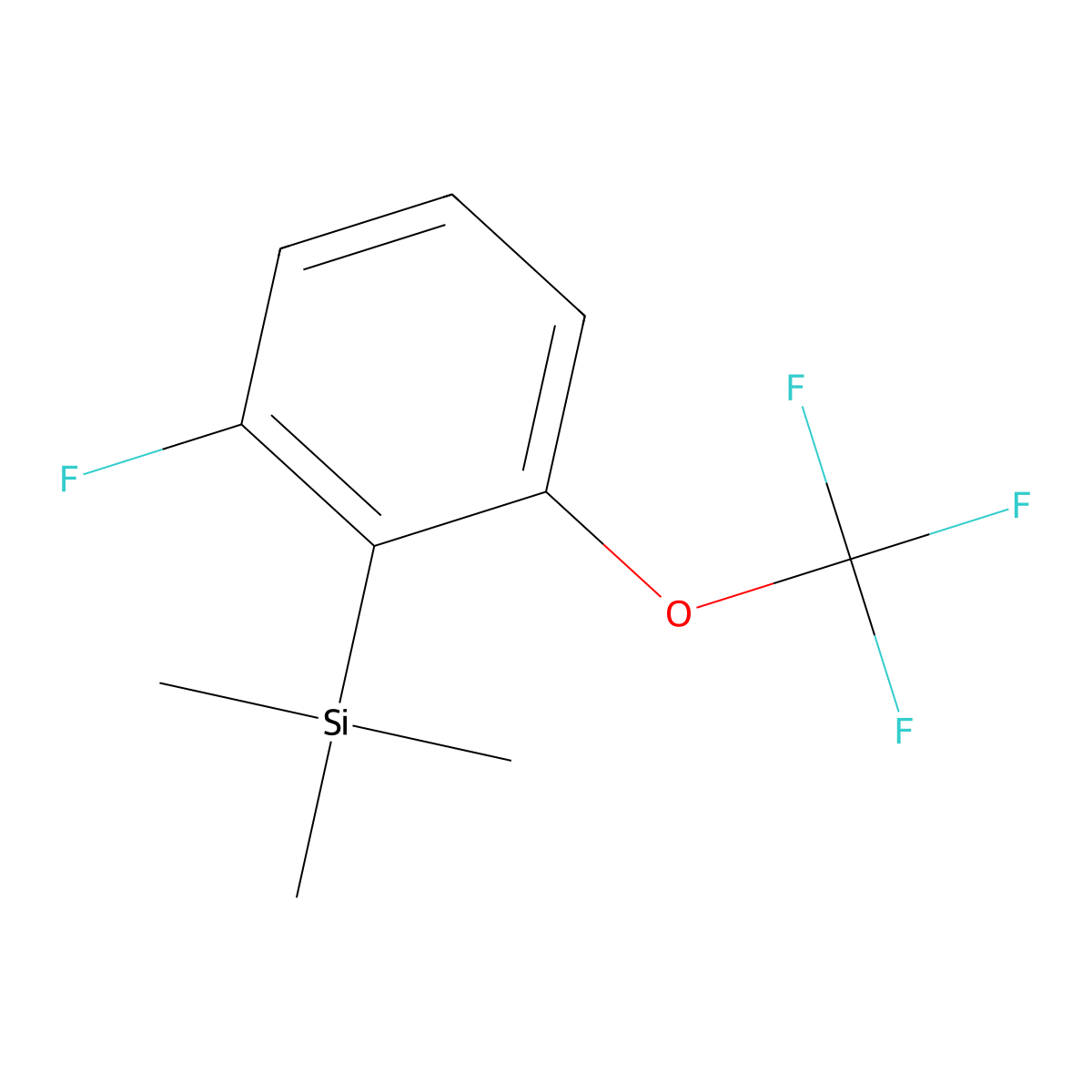 (2-Fluoro-6-(trifluoromethoxy)phenyl)trimethylsilane molecular structure, CAS 1860877-14-0