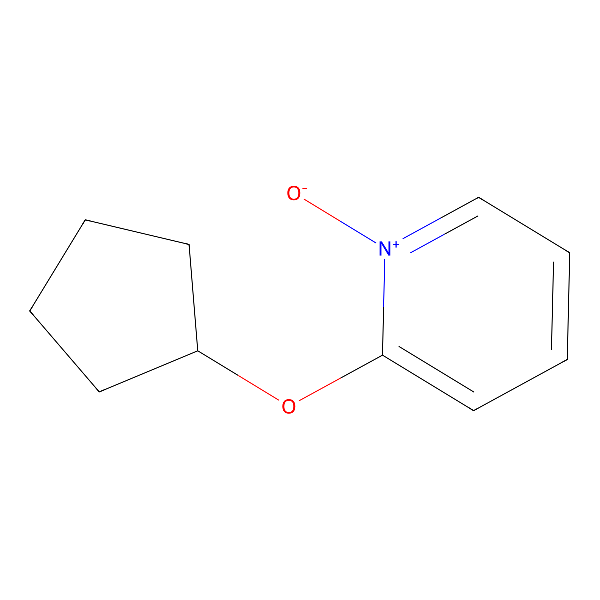 2-(Cyclopentyloxy)pyridin-1-ium-1-olate molecular structure, CAS 1860898-69-6