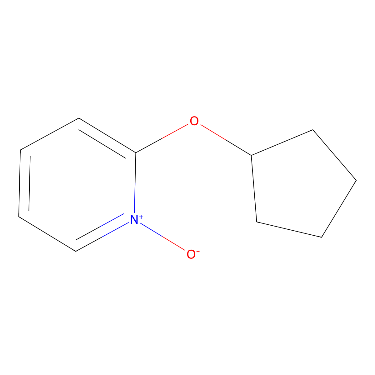 2-(Cyclopentyloxy)pyridin-1-ium-1-olate molecular structure, CAS 1860898-69-6