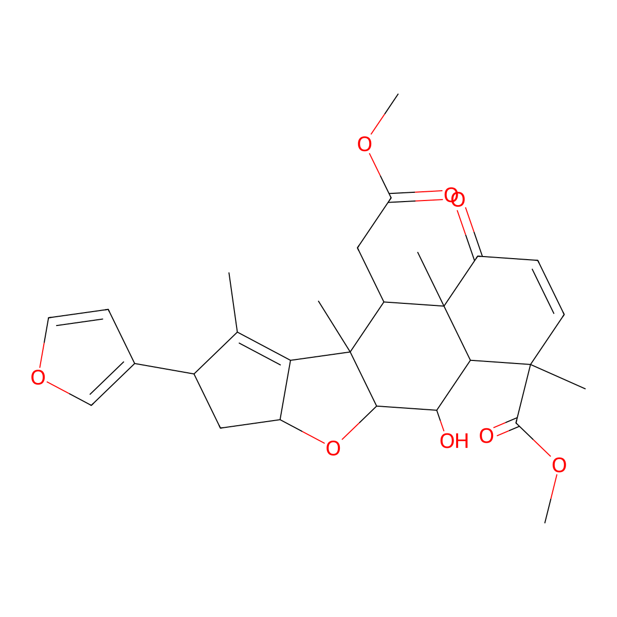 Deacetylnimbin molecular structure, CAS 18609-16-0