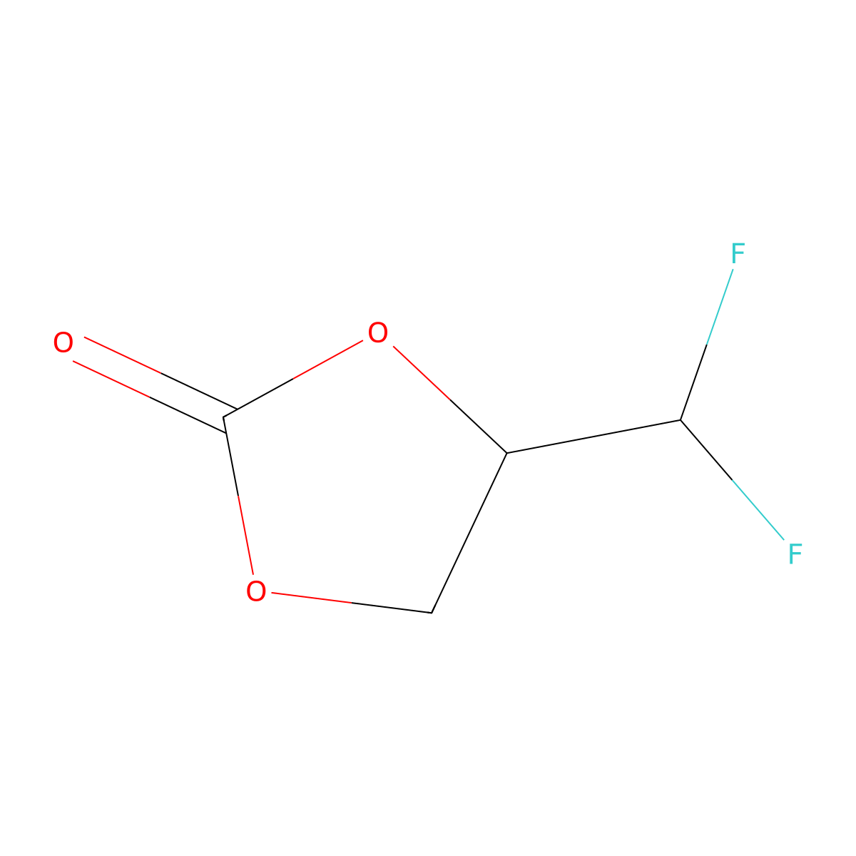 4-Difluoromethyl-[1,3]dioxolan-2-one molecular structure, CAS 186098-91-9