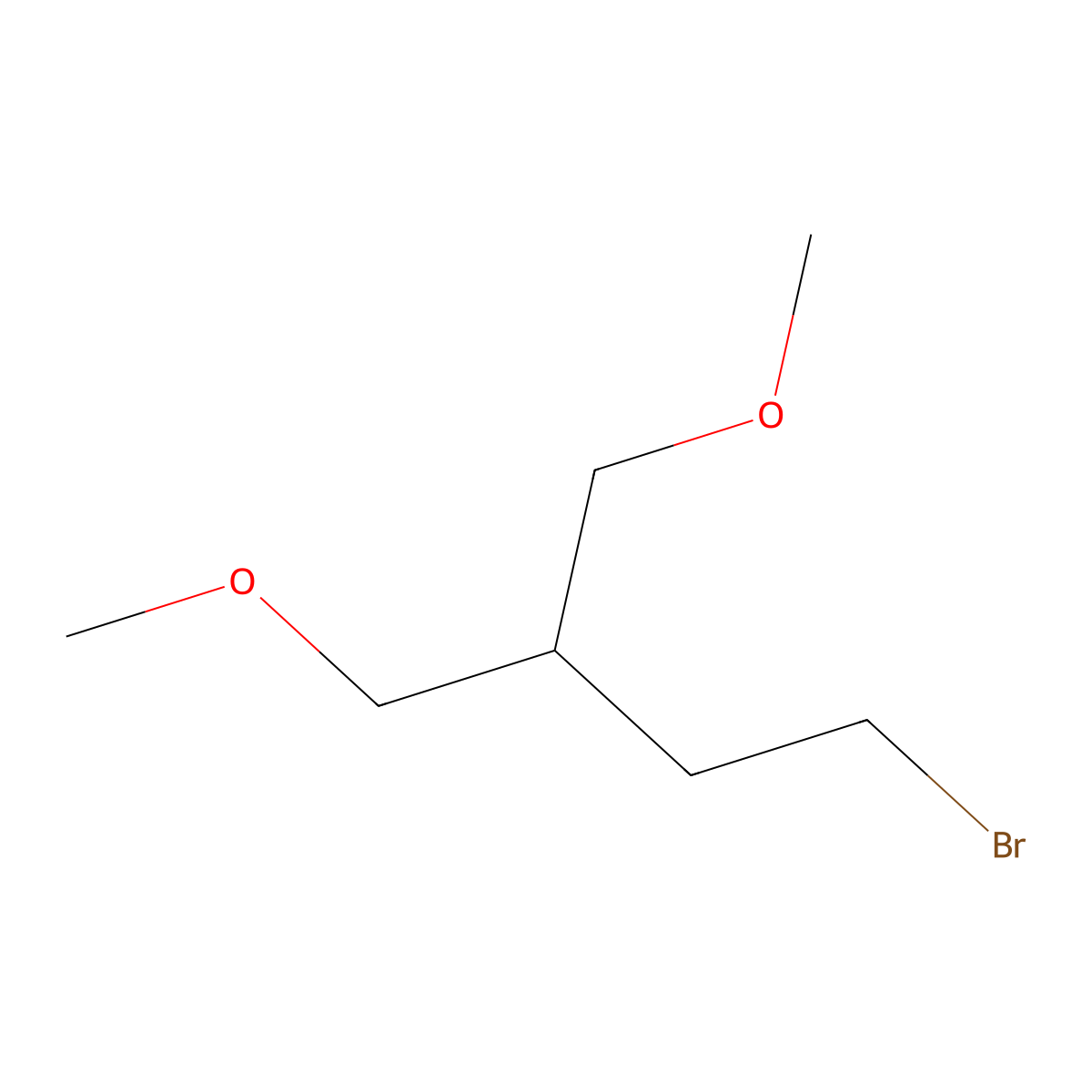 4-Bromo-1-methoxy-2-(methoxymethyl)butane molecular structure, CAS 1860982-60-0