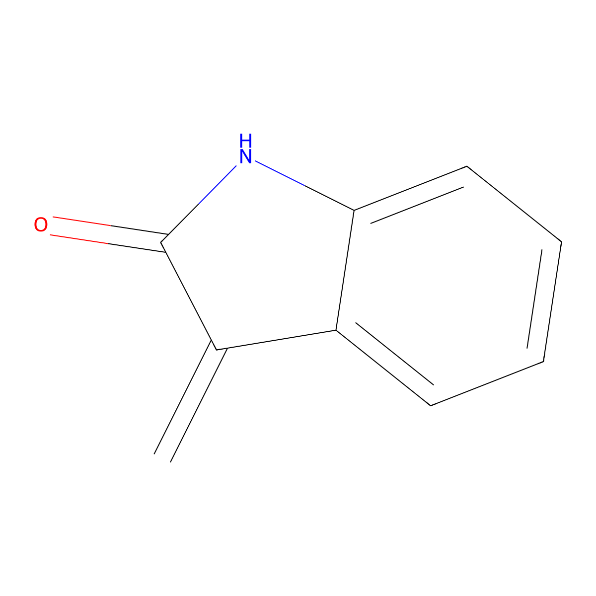 Methyleneoxindole molecular structure, CAS 1861-29-6