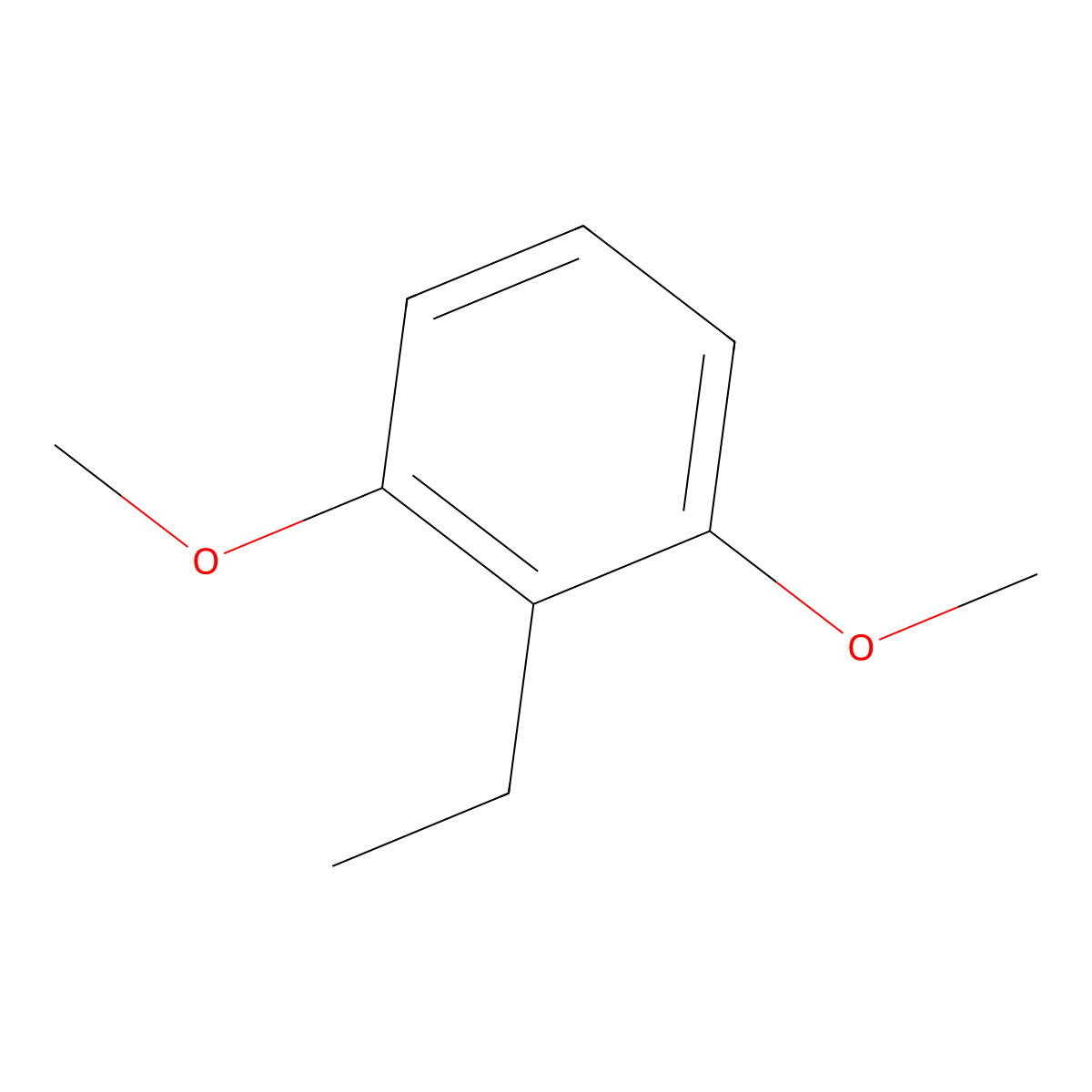 2-Ethyl-1,3-dimethoxybenzene molecular structure, CAS 18610-90-7