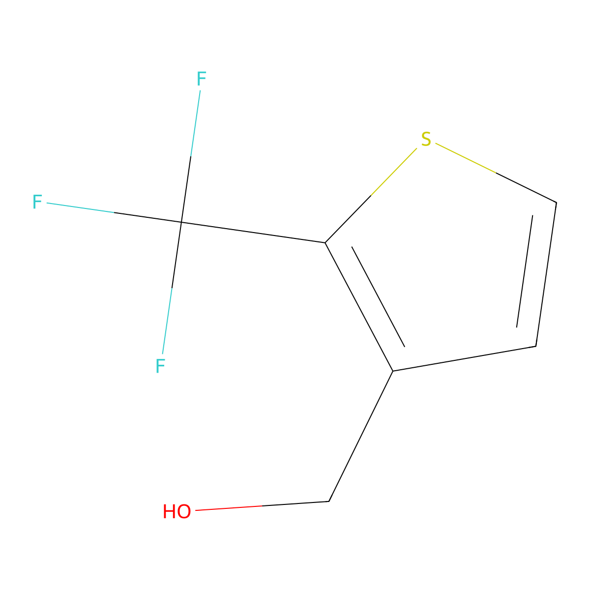 [2-(Trifluoromethyl)thiophen-3-yl]methanol molecular structure, CAS 1861024-61-4