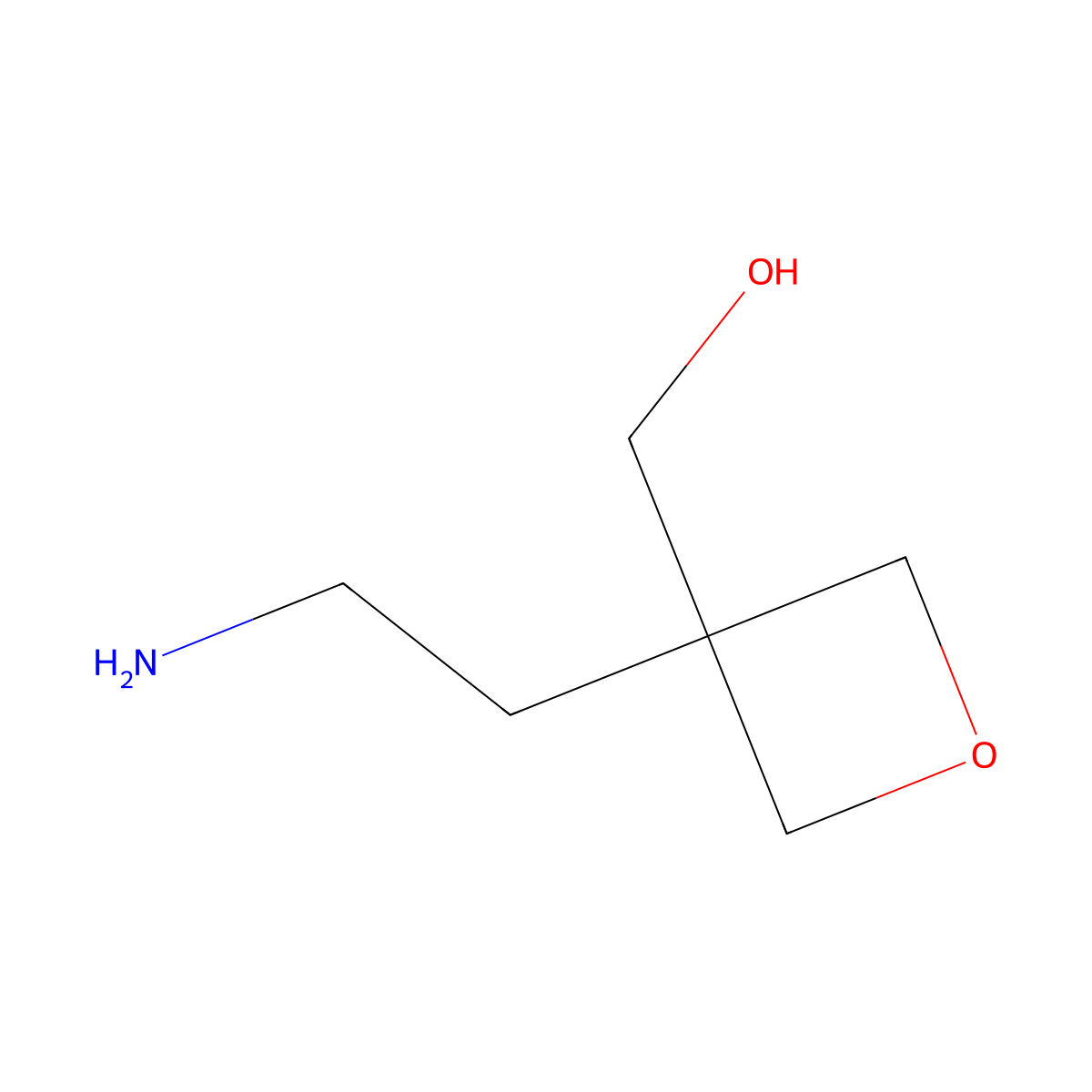 [3-(2-Aminoethyl)oxetan-3-yl]methanol molecular structure, CAS 1861195-25-6