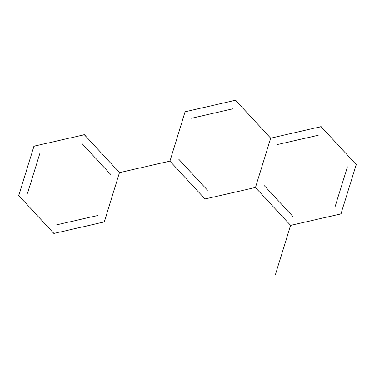 1-Methyl-7-phenylnaphthalene molecular structure, CAS 18612-88-9