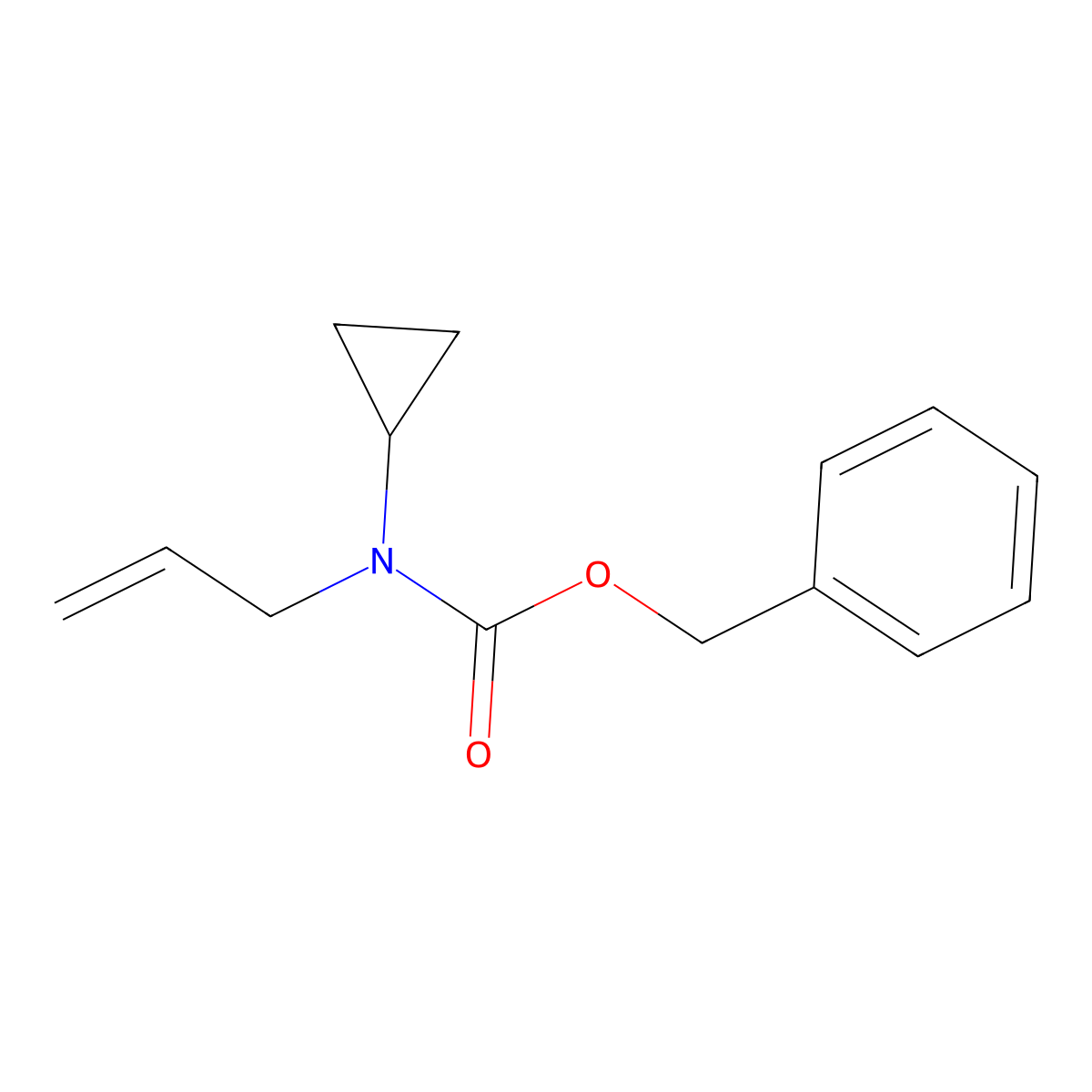 benzyl N-cyclopropyl-N-(prop-2-en-1-yl)carbamate molecular structure, CAS 1861295-62-6