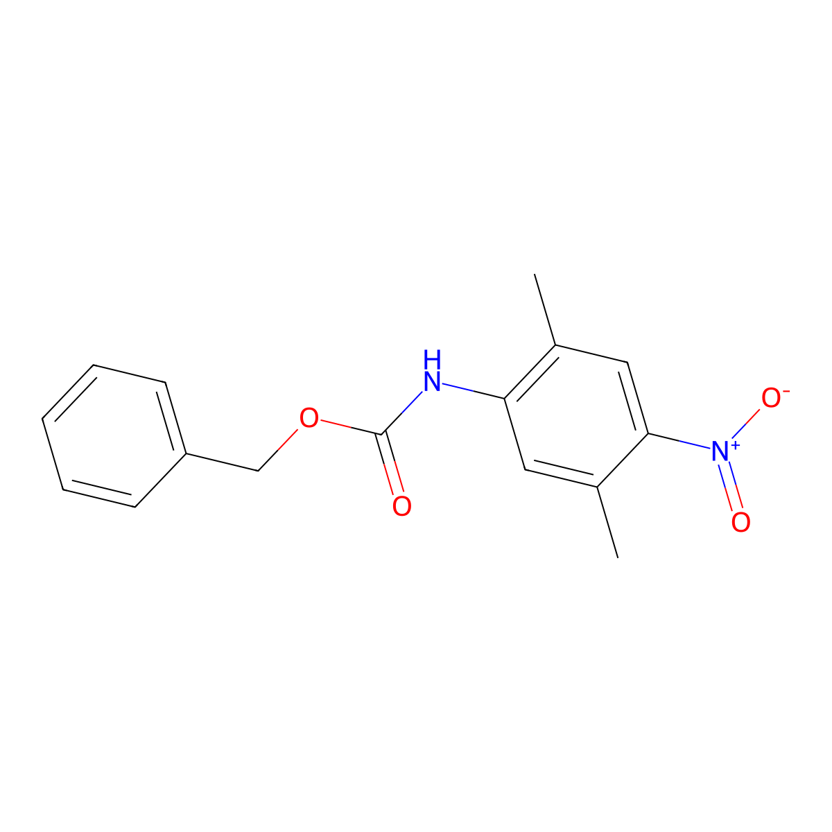 benzyl N-(2,5-dimethyl-4-nitrophenyl)carbamate molecular structure, CAS 1861300-61-9