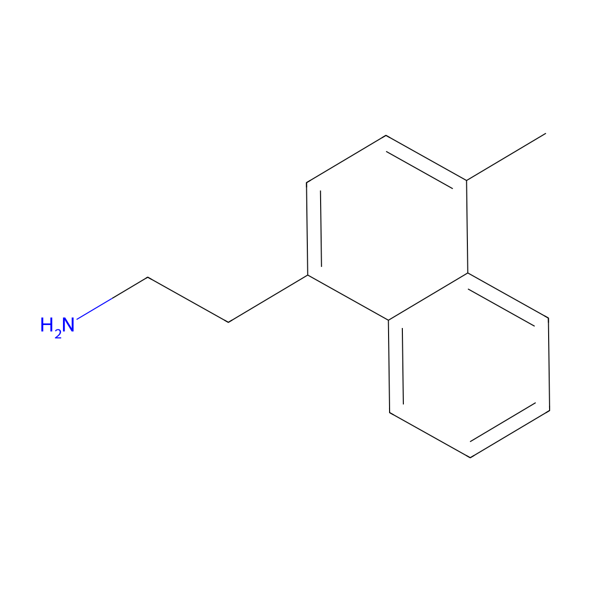 2-(4-Methylnaphthalen-1-yl)ethan-1-amine molecular structure, CAS 186132-57-0