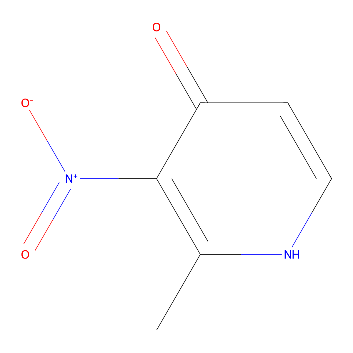 2-Methyl-3-nitropyridin-4(1H)-one molecular structure, CAS 18614-66-9