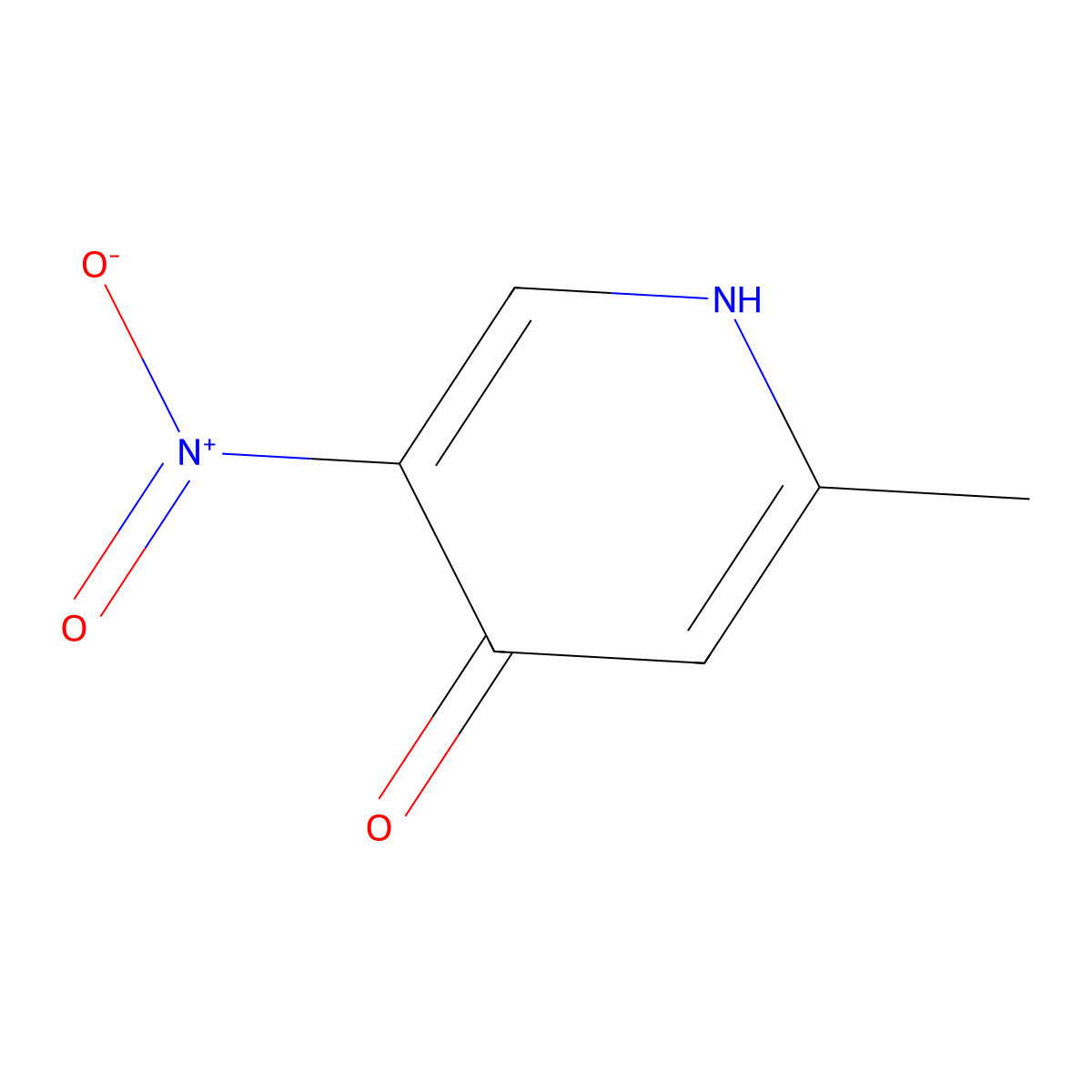 2-Methyl-5-nitro-4-pyridinol molecular structure, CAS 18614-67-0