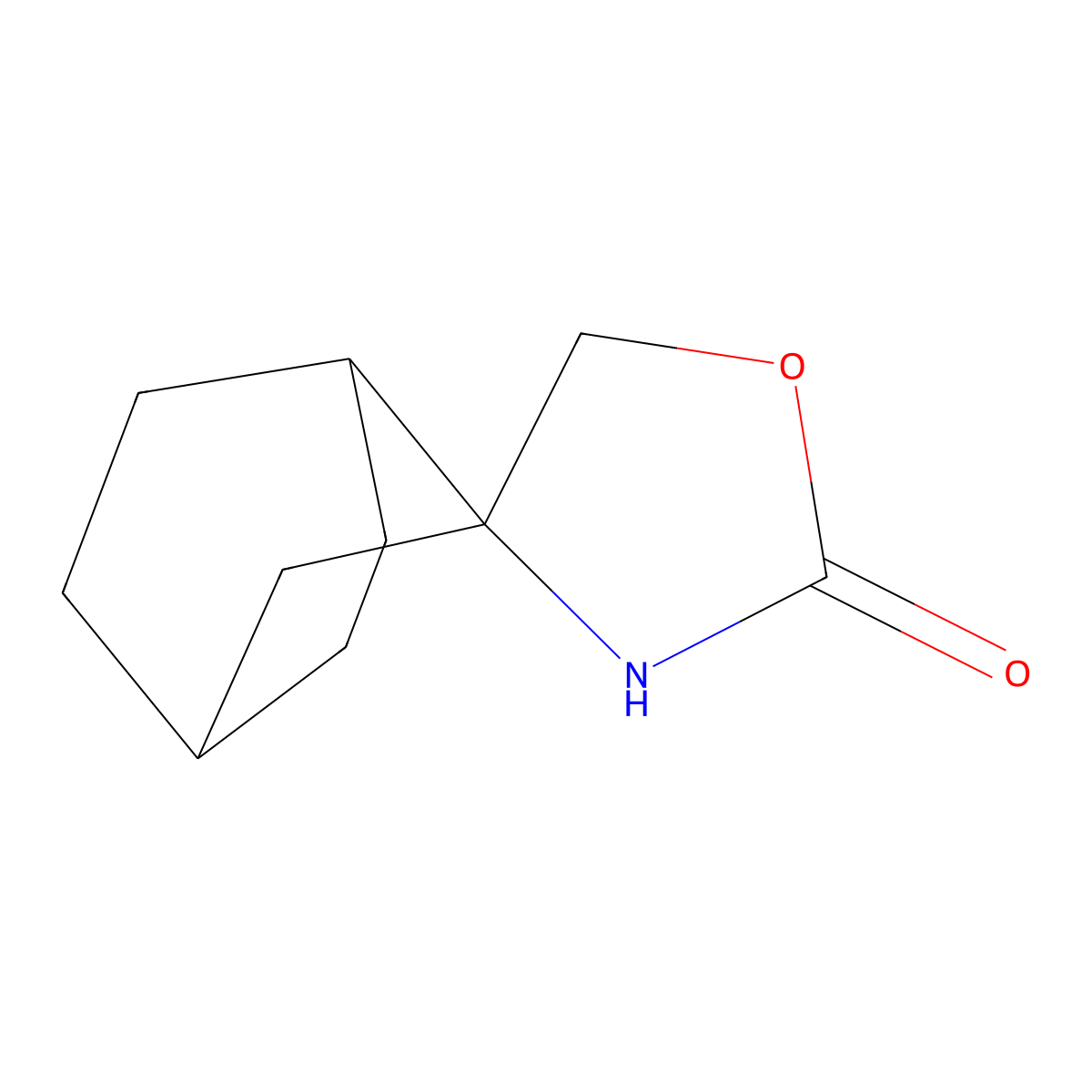 Spiro[bicyclo[2.2.2]octane-2,3'-[1,4]oxazolidine]-5'-one molecular structure, CAS 1861408-33-4